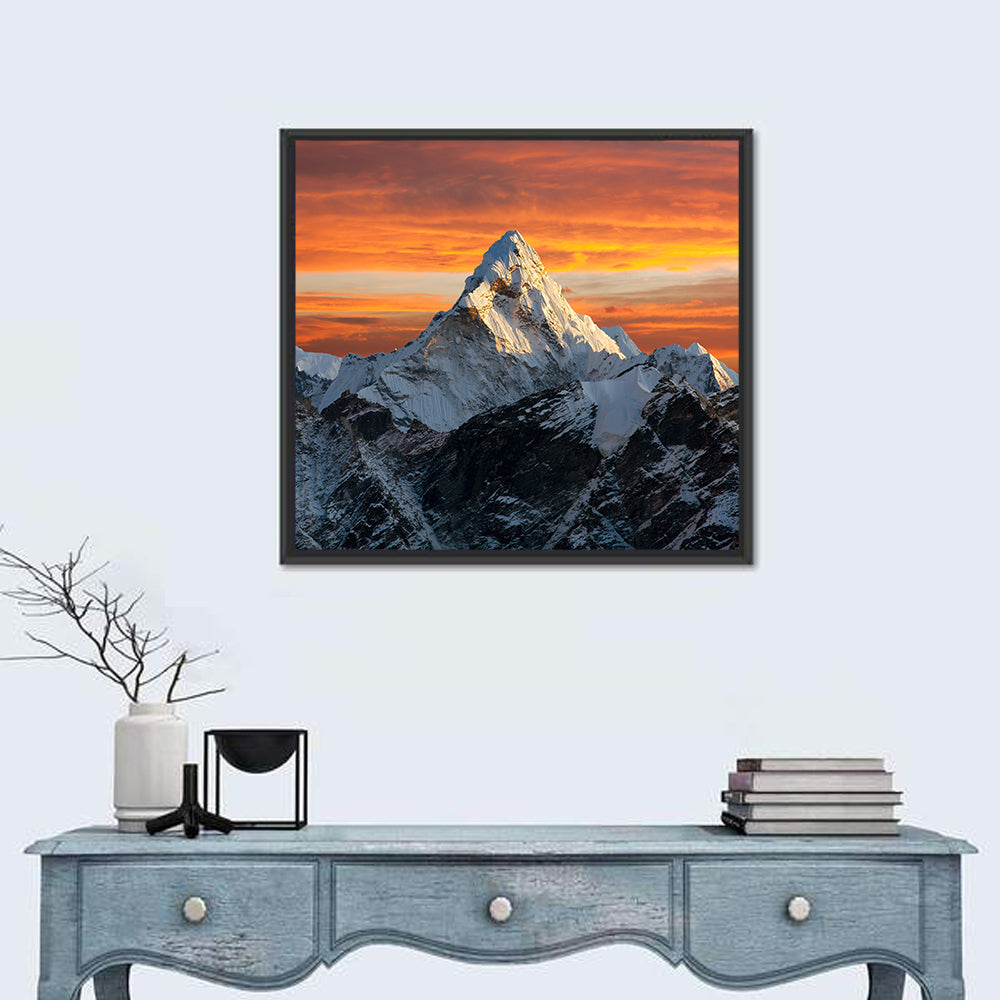 Ama Dablam at Sunset Wall Art