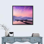 Sun Moon Lake at Dusk Wall Art