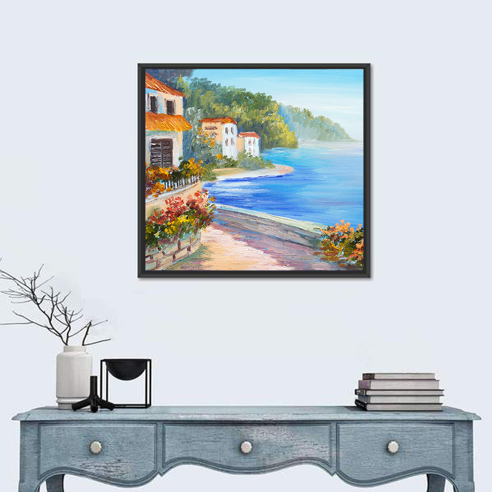 Rest Houses by the Sea Wall Art
