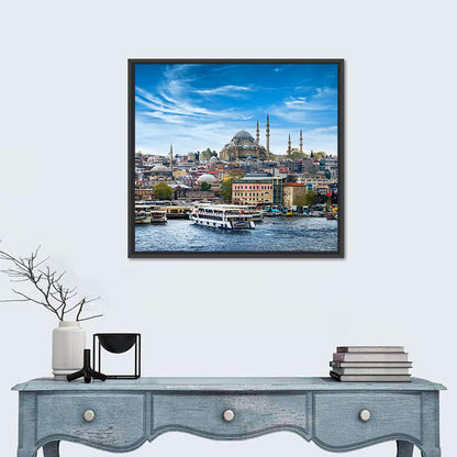 Istanbul Skyline with Suleymaniye Mosque Wall Art