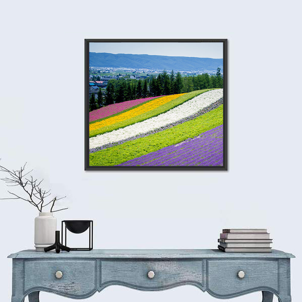 Farm Tomita Lavender Fields Wall Art