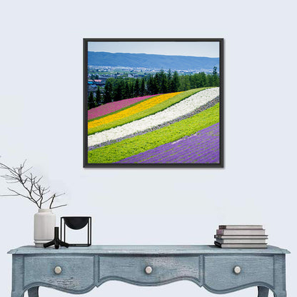 Farm Tomita Lavender Fields Wall Art