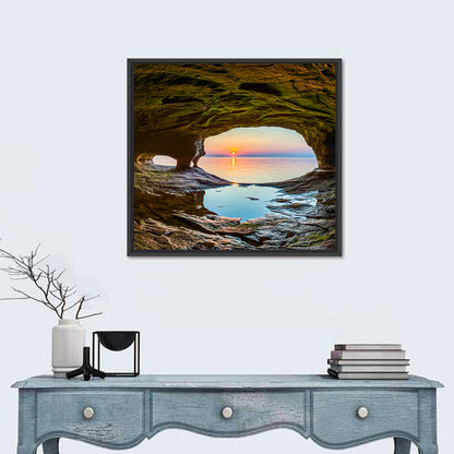 Chapel Rock Sunset, Lake Superior Wall Art