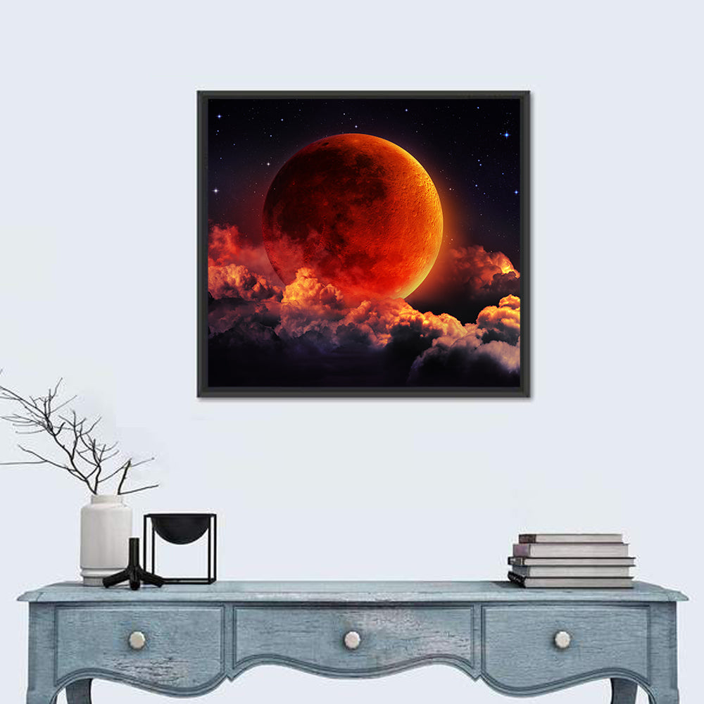 Blood Moon Eclipse Wall Art