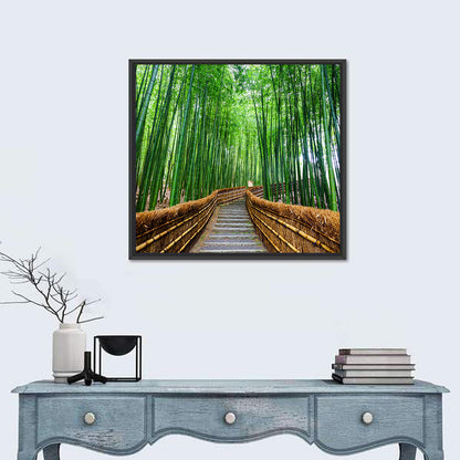 Path To Bamboo Forest Kyoto Wall Art