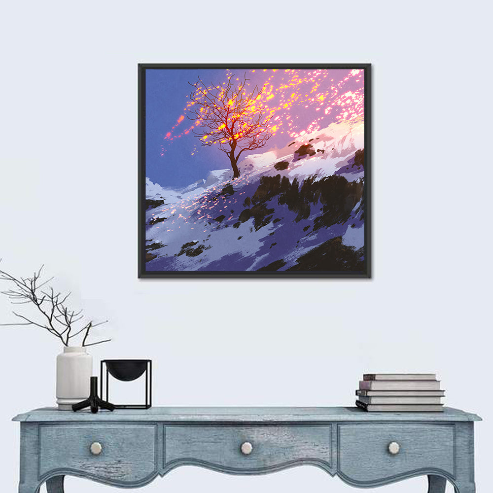 Bare Tree in Winter Wall Art