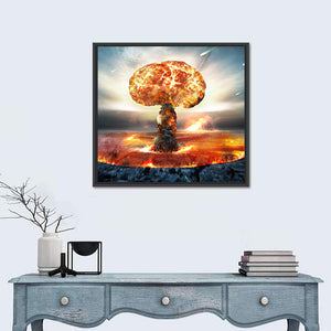 Danger Of Nuclear War Illustration Wall Art