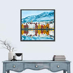 Bryggen Wharf in Bergen Wall Art