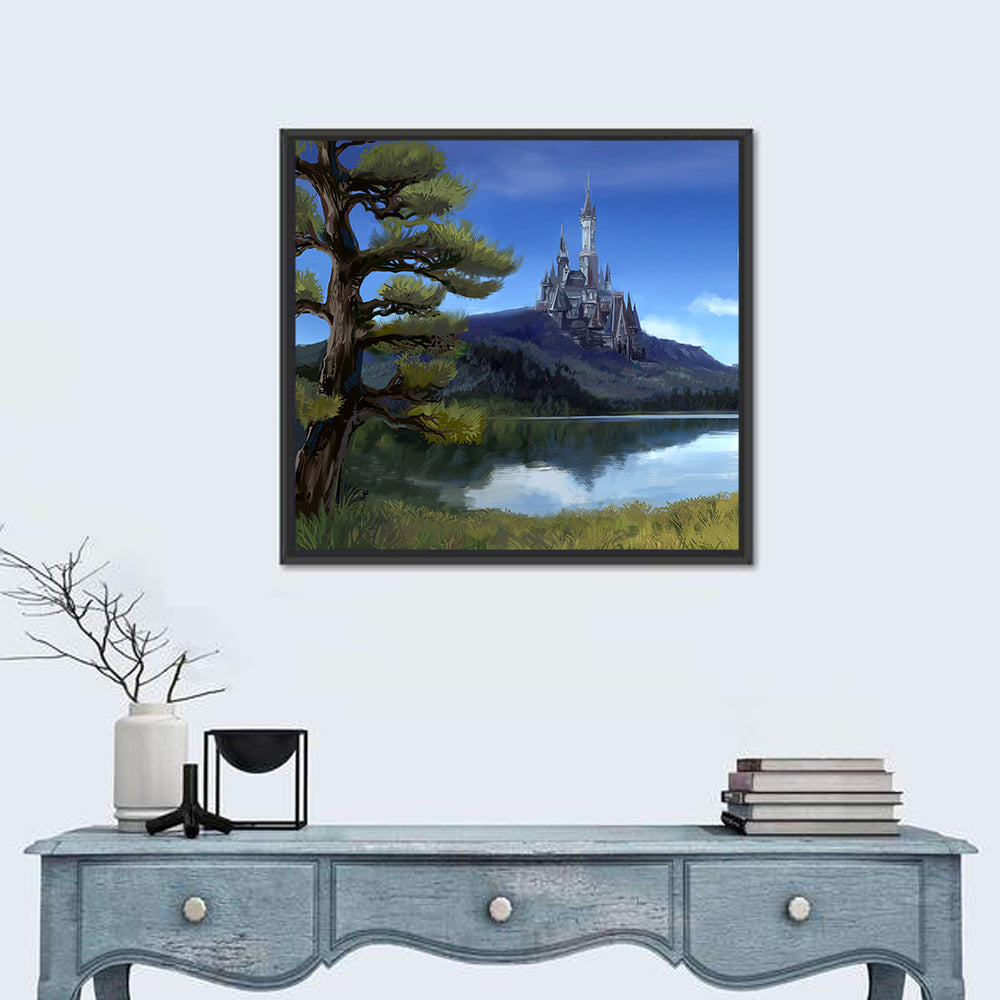 Moonlit Medieval Castle Wall Art