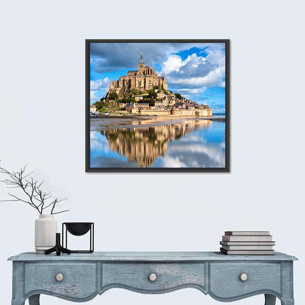 Mont Saint-michel Reflection Wall Art