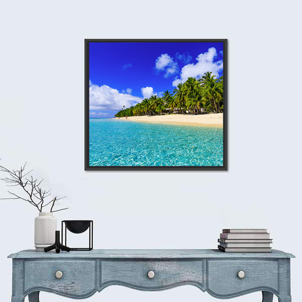 Dravuni Island Beach In Fiji Wall Art