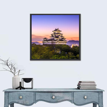 Himeji Castle at Dusk Wall Art