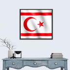 Northern Cyprus Flag Wall Art