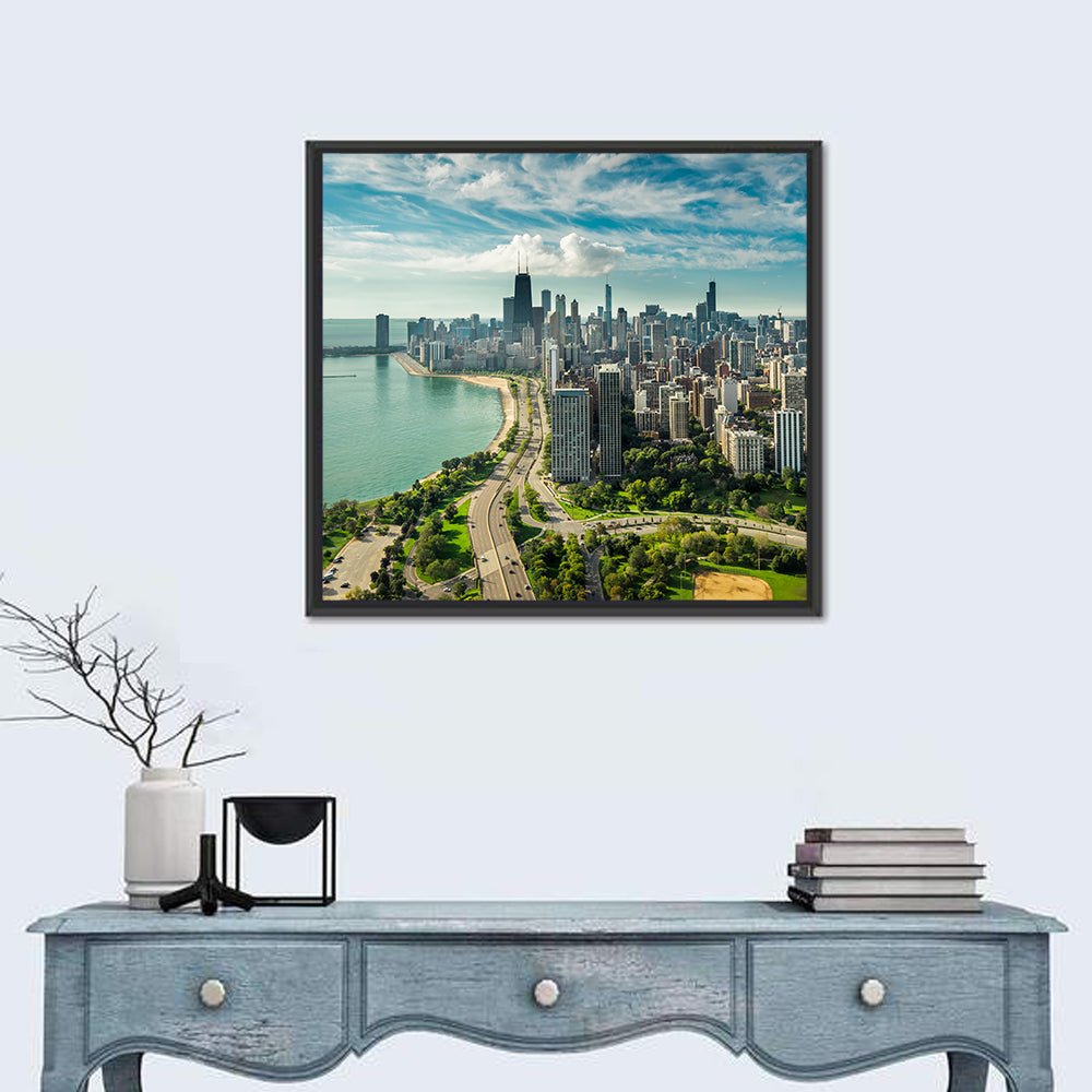 Chicago Lakefront Skyline Wall Art