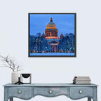 Saint Isaac's Cathedral at Night Wall Art