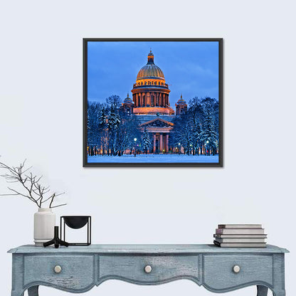 Saint Isaac's Cathedral at Night Wall Art