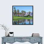 Palm Desert Golf Course with Lake Wall Art