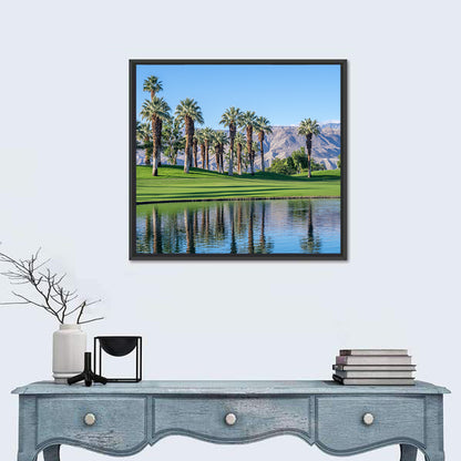 Palm Desert Golf Course with Lake Wall Art