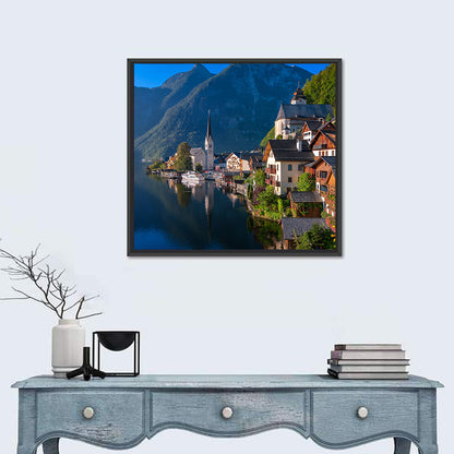 Hallstatt Lakeside Reflections Wall Art