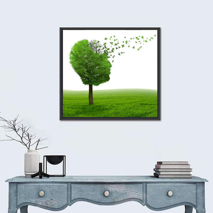 Memory Loss Tree Profile Wall Art