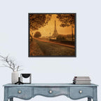 Paris Street Autumn Dusk Wall Art