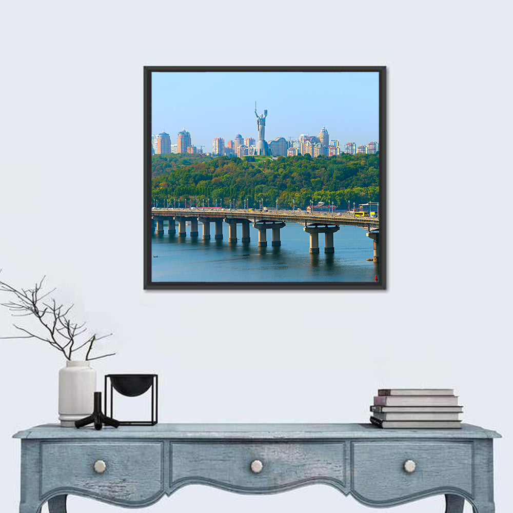 Paton Bridge with Mother Ukraine, Kyiv Wall Art