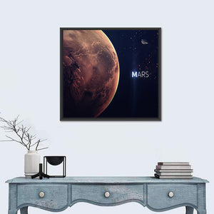 Mars Planet Close-Up Wall Art