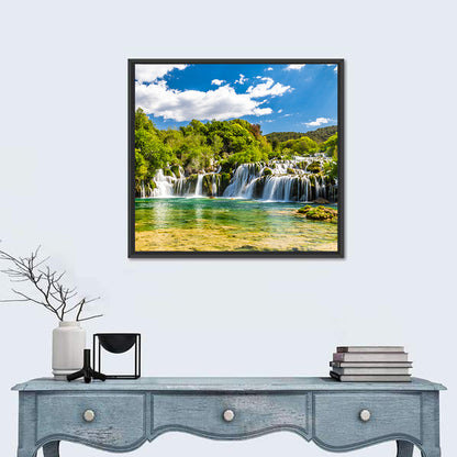 Skradinski Buk Cascading Waterfall Wall Art