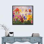 Iris Garden Illustration Wall Art