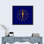 Indiana State Flag Graphic Wall Art