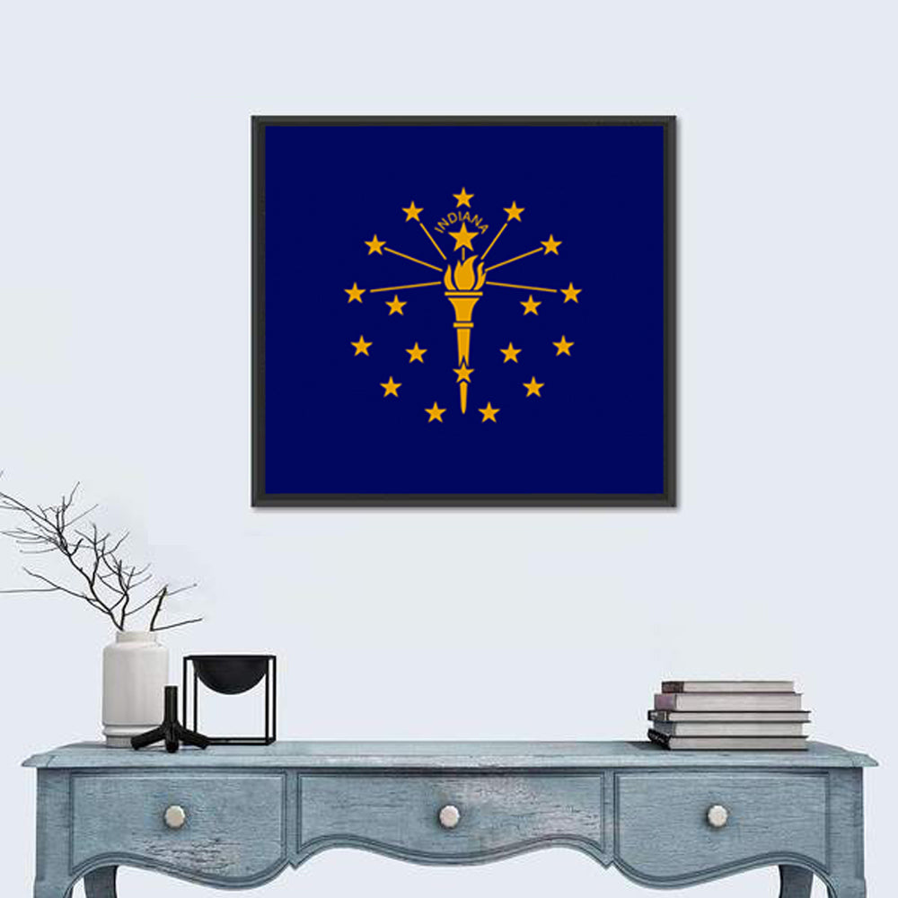 Indiana State Flag Graphic Wall Art