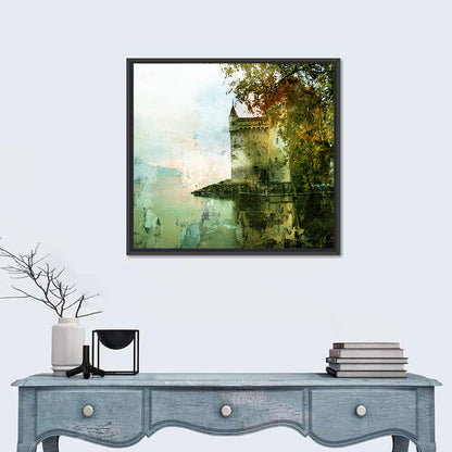 Chillon Castle Reflection Wall Art