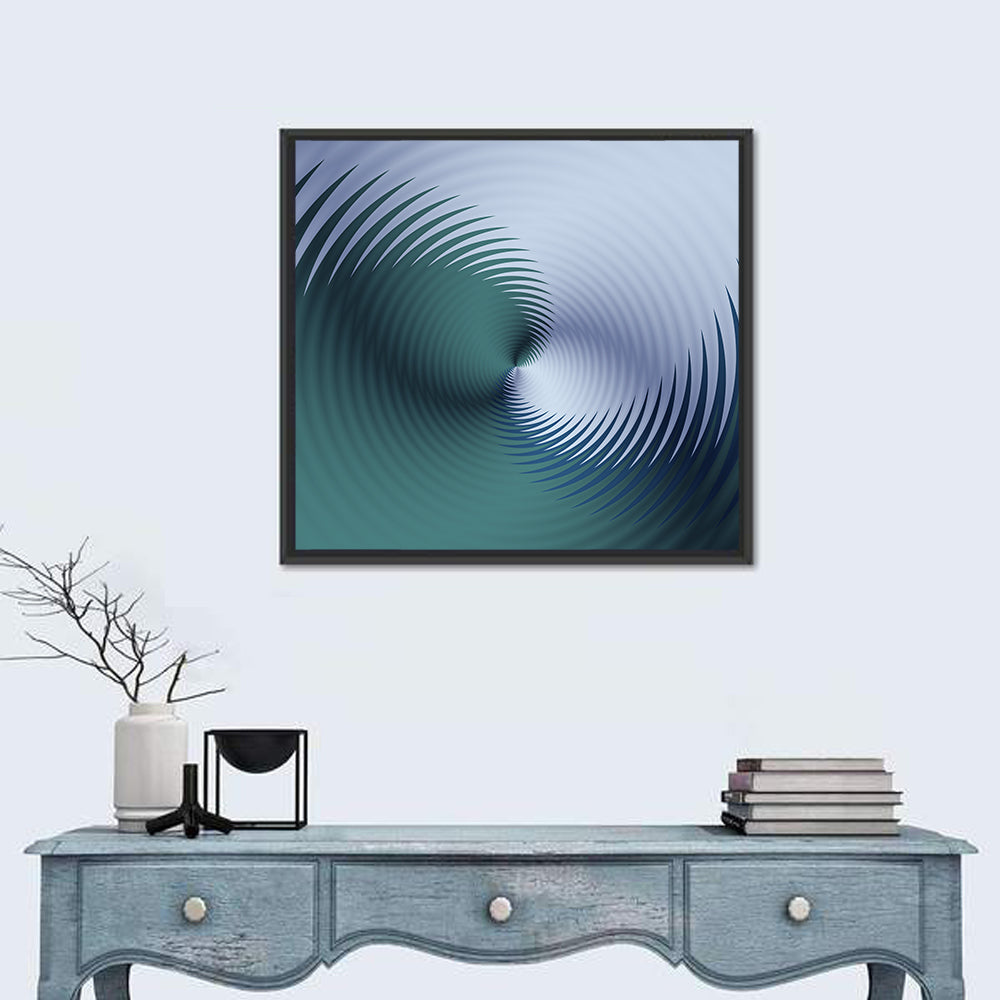 Hypnotic Floral Vortex Wall Art