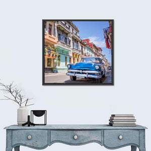 Vintage American Car In Havana Wall Art