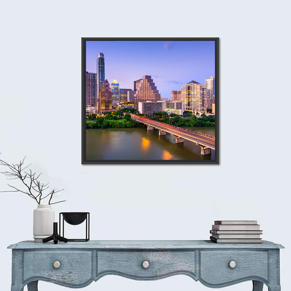 Austin Skyline Over Lady Bird Lake Wall Art
