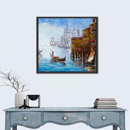 Venetian Canal Watercolor Wall Art