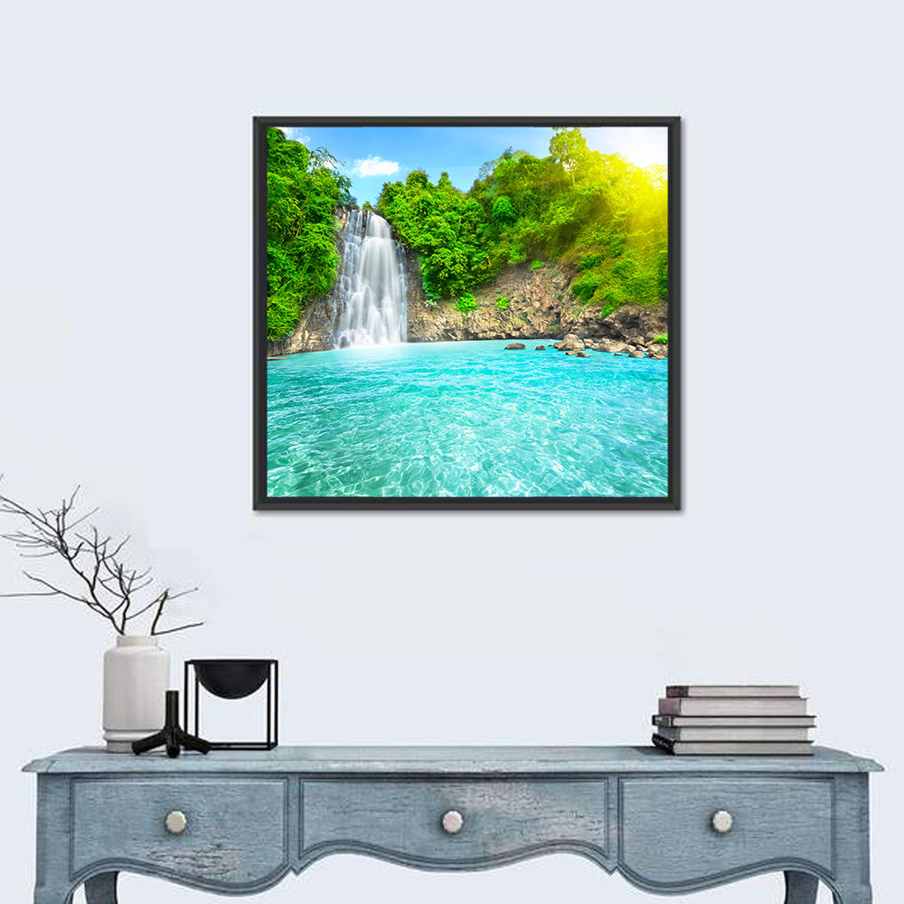 Dambri Waterfall Turquoise Pool Wall Art