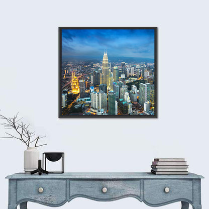 Kuala Lumpur Petronas Towers Skyline Wall Art
