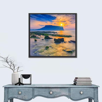 Sunrise Over Seongsan Ilchulbong Wall Art