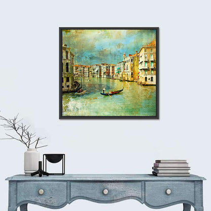Venice Gondola on the Grand Canal Wall Art