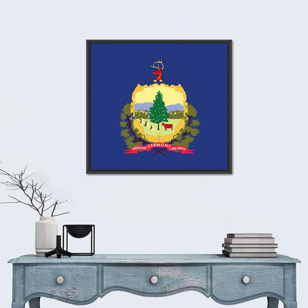 Vermont State Flag Wall Art
