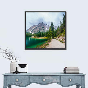 Lake Between Mountains In Austria Wall Art