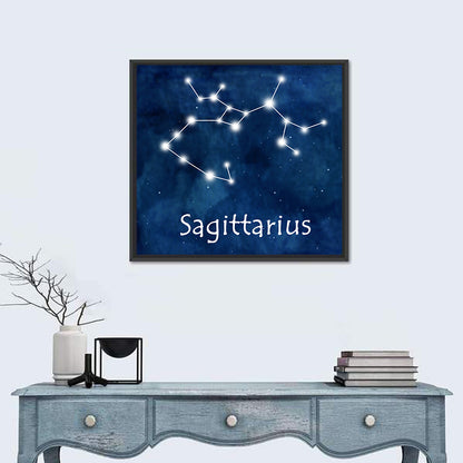 Sagittarius Horoscope Constellation Wall Art