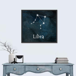 Libra Horoscope Constellation Wall Art