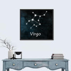 Virgo Constellation Diagram Wall Art