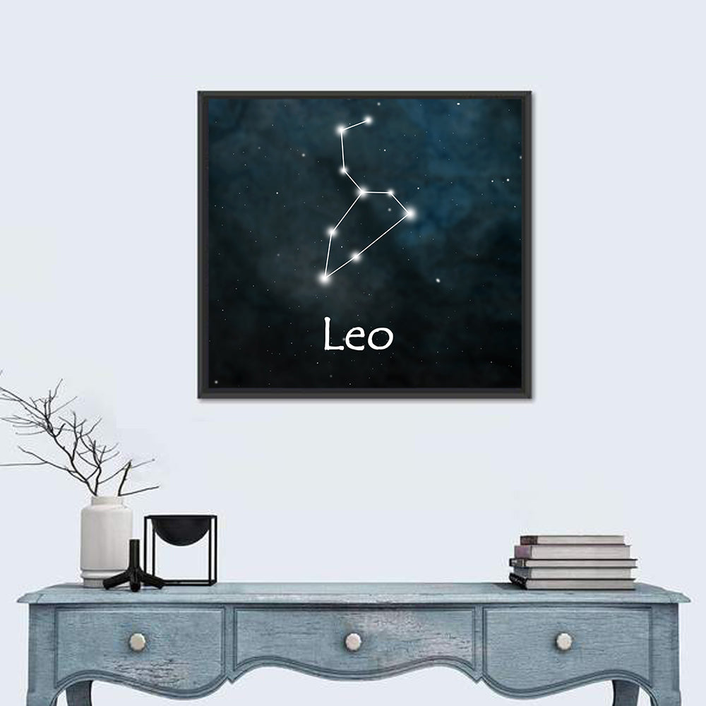 Leo Zodiac Constellation Wall Art