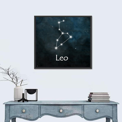 Leo Zodiac Constellation Wall Art