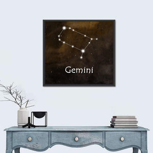 Gemini Horoscope Constellation Wall Art