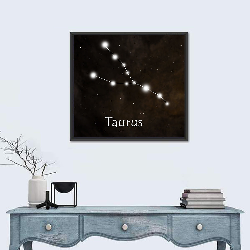 Taurus Constellation Chart Wall Art