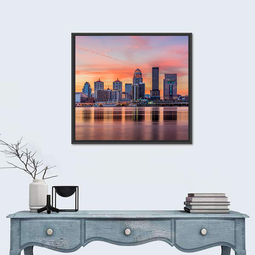 Louisville Skyline at Sunset Wall Art